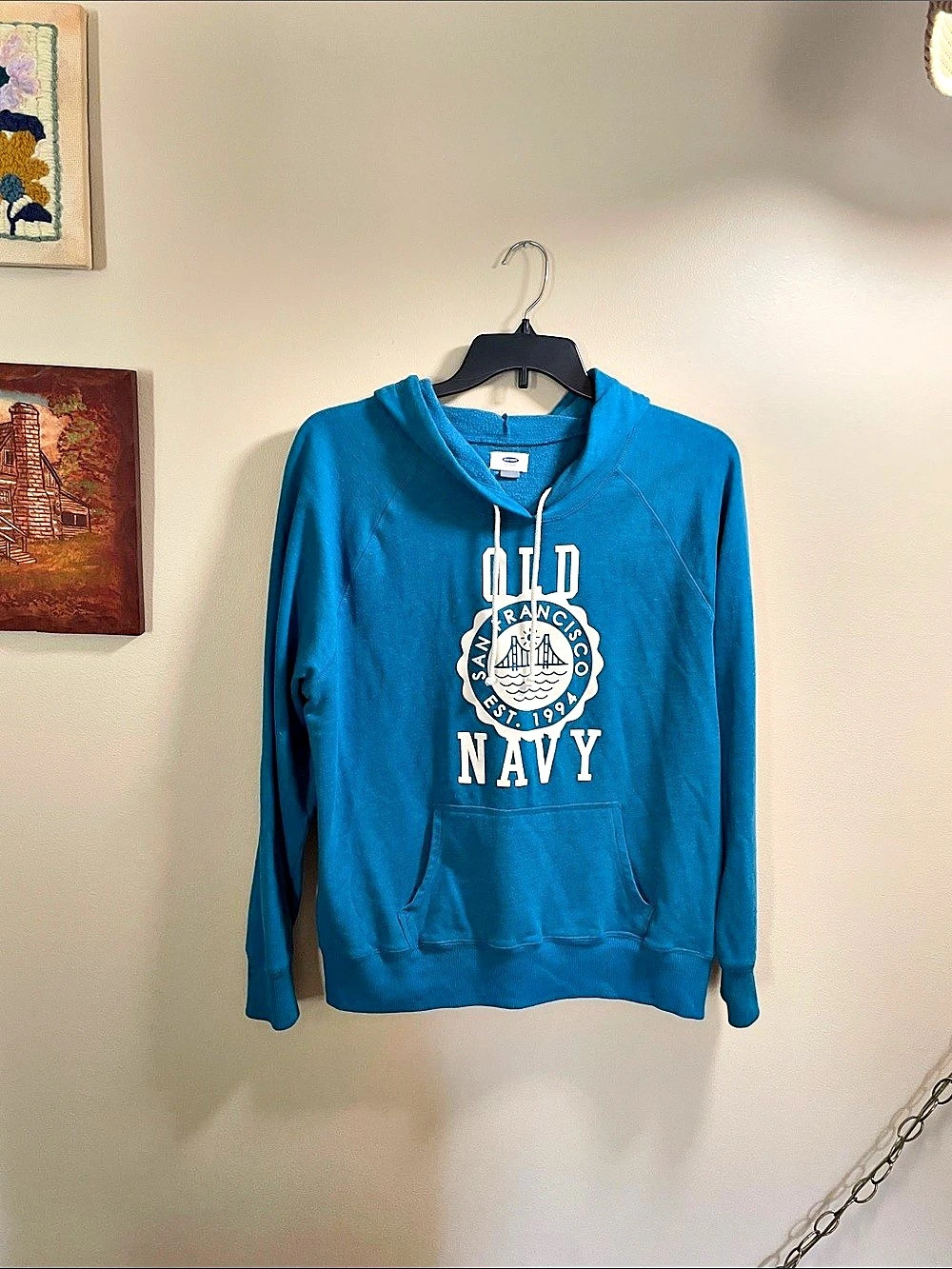 Old Navy San Francisco Est 1994 Graphic Hoodie Blue XL